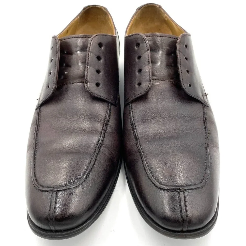 Cole Haan Men’s Adams Split Toe Dark Brown‎ Oxford Shoe Size 10 M No Laces